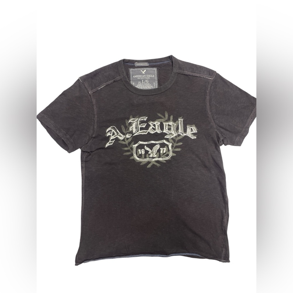 Vintage‎ Y2K Affliction Inspired American Eagle Brown Large T-Shirt Vintage Fit